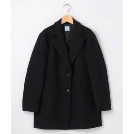 【WEB限定】ウールモッサ ジャケットコート （ブラック系）