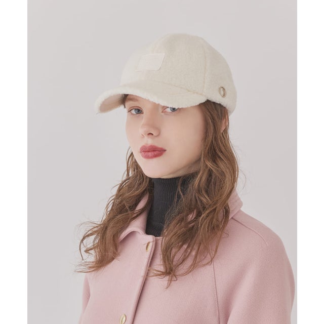 Chapeau d' O  Wool Blend Boa Cap / シャポードオー （WHITE (06)）