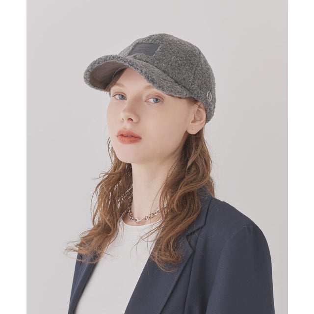 Chapeau d' O  Wool Blend Boa Cap / シャポードオー （GRAY (03)）