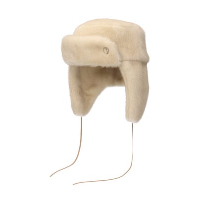 Chapeau d' O  Mink Fur Flight Cap / シャポードオー （LT BEIGE (95)）｜詳細画像