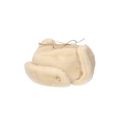 Chapeau d' O  Mink Fur Flight Cap / シャポードオー （LT BEIGE (95)）｜詳細画像