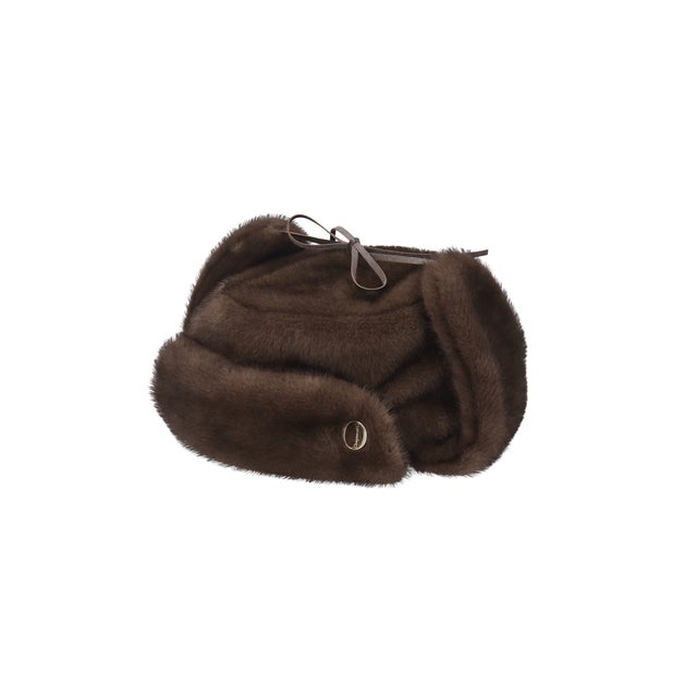 Chapeau d' O  Mink Fur Flight Cap / シャポードオー （BROWN (91)）