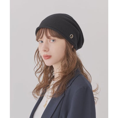 Chapeau d' O  Knit Roll Beanie Cure / シャポードオー （BLACK (01)）｜詳細画像