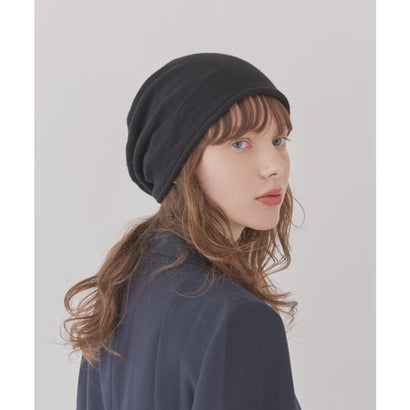 Chapeau d' O  Knit Roll Beanie Cure / シャポードオー （BLACK (01)）｜詳細画像