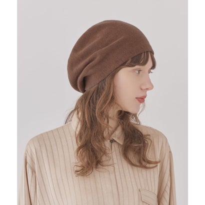 Chapeau d' O  Knit Beret Beanie Cure / シャポードオー （BROWN (91)）｜詳細画像