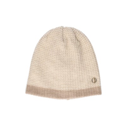 Chapeau d' O  Wave Border Knit Beanie / シャポードオー （BEIGE (93)）｜詳細画像