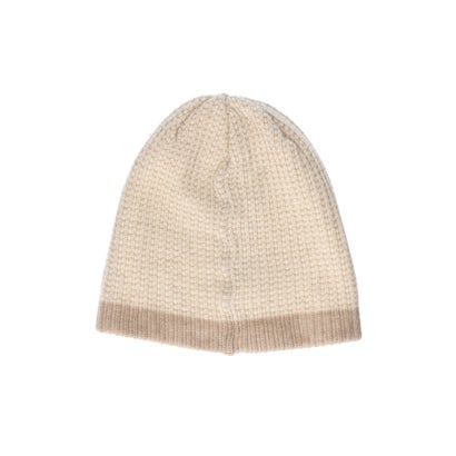 Chapeau d' O  Wave Border Knit Beanie / シャポードオー （BEIGE (93)）｜詳細画像