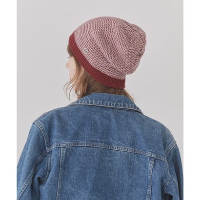 Chapeau d' O  Wave Border Knit Beanie / シャポードオー （PINK (15)）｜詳細画像