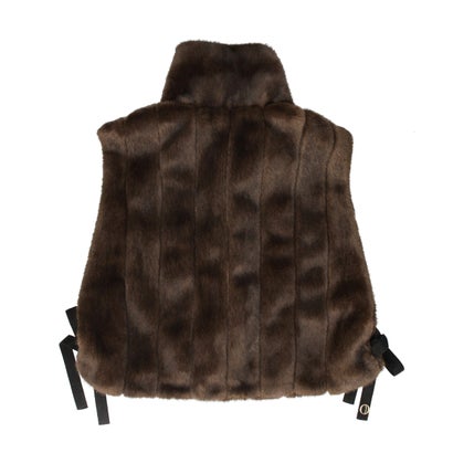 Chapeau d' O  Arrange Fur Vest / シャポードオー （BROWN (91)）｜詳細画像