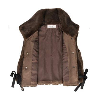 Chapeau d' O  Arrange Fur Vest / シャポードオー （BROWN (91)）｜詳細画像