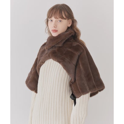 Chapeau d' O  Arrange Fur Vest / シャポードオー （BROWN (91)）｜詳細画像