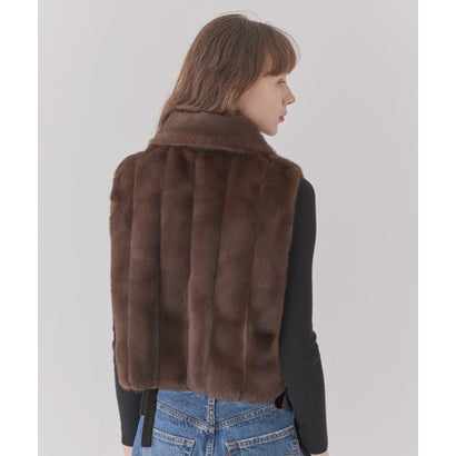 Chapeau d' O  Arrange Fur Vest / シャポードオー （BROWN (91)）｜詳細画像