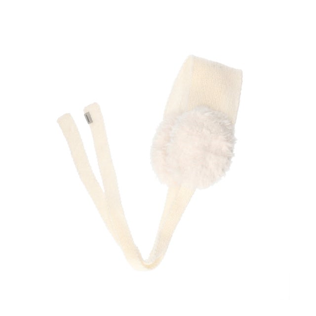 FUR YARN KNIT EAR MUFF SG / （WHITE (06)）