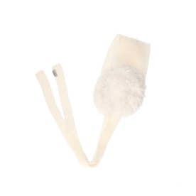 FUR YARN KNIT EAR MUFF SG / （WHITE (06)）