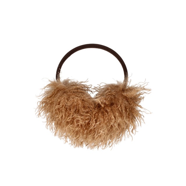 TIBETANLAMB FAKEFUR EARMUFF / （BROWN (91)）