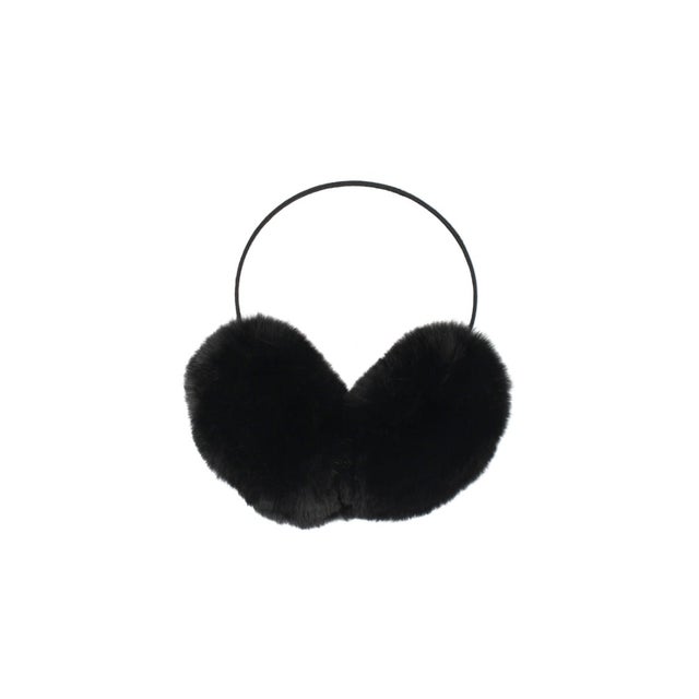 FURRY FAKEFUR EARMUFFS / （BLACK (01)）