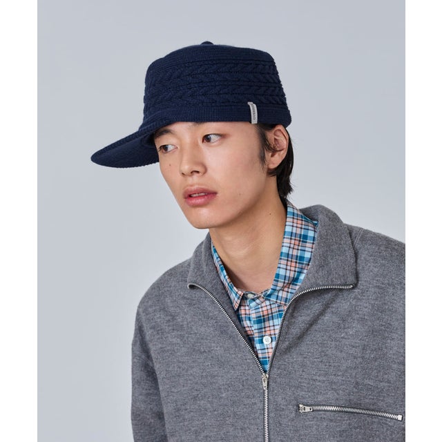 PILLBOX VISOR BEANIE / （DK NAVY (71)）