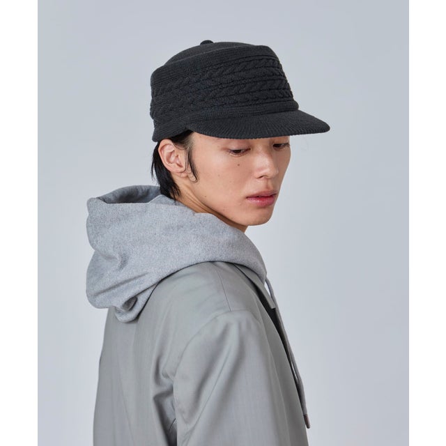 PILLBOX VISOR BEANIE / （DK GRAY (02)）