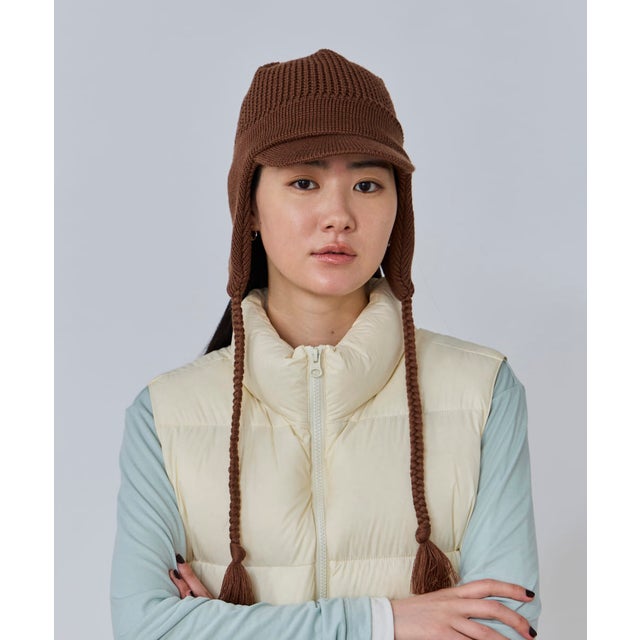 WS WOOL KNIT GUIDE CAP / （BROWN (91)）