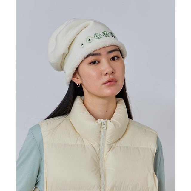 HAPPY SWEAT PUWA BEANIE SG / （WHITE (06)）