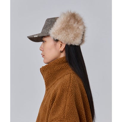 OVERRIDE  REC PILLBOX EARFLAP CAP SG / オーバーライド （BROWN (91)）｜詳細画像