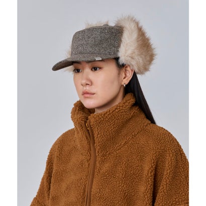 OVERRIDE  REC PILLBOX EARFLAP CAP SG / オーバーライド （BROWN (91)）｜詳細画像