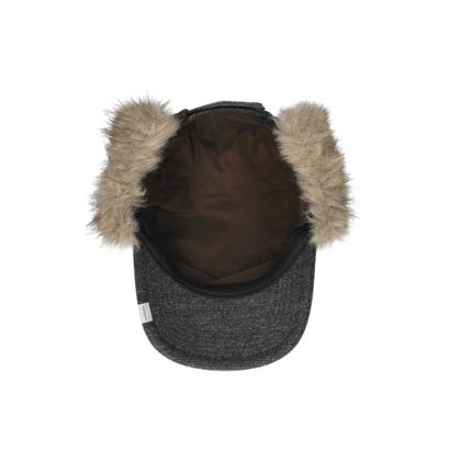 OVERRIDE  REC PILLBOX EARFLAP CAP SG / オーバーライド （BLACK (01)）｜詳細画像