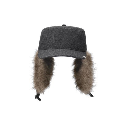 OVERRIDE  REC PILLBOX EARFLAP CAP SG / オーバーライド （BLACK (01)）｜詳細画像