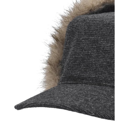 OVERRIDE  REC PILLBOX EARFLAP CAP SG / オーバーライド （BLACK (01)）｜詳細画像