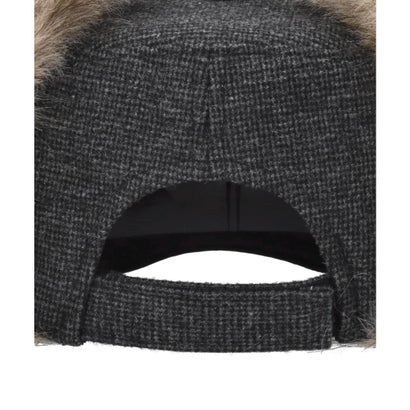 OVERRIDE  REC PILLBOX EARFLAP CAP SG / オーバーライド （BLACK (01)）｜詳細画像