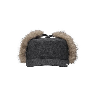 OVERRIDE  REC PILLBOX EARFLAP CAP SG / オーバーライド （BLACK (01)）｜詳細画像