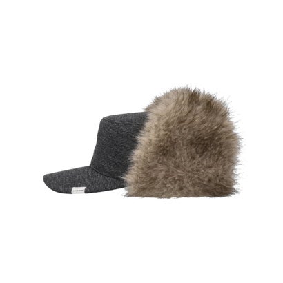 OVERRIDE  REC PILLBOX EARFLAP CAP SG / オーバーライド （BLACK (01)）｜詳細画像