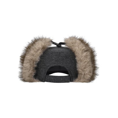 OVERRIDE  REC PILLBOX EARFLAP CAP SG / オーバーライド （BLACK (01)）｜詳細画像