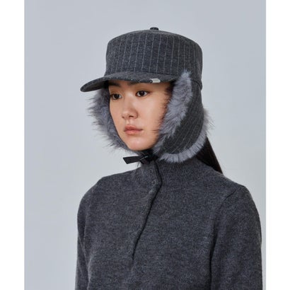 OVERRIDE  REC PILLBOX EARFLAP CAP SG / オーバーライド （GRAY (03)）｜詳細画像