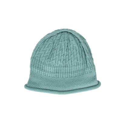 OVERRIDE  KNIT ROULE BEANIE / オーバーライド （LT BLUE (75)）｜詳細画像