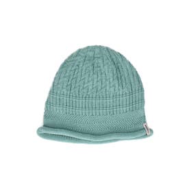 KNIT ROULE BEANIE / （LT BLUE (75)）