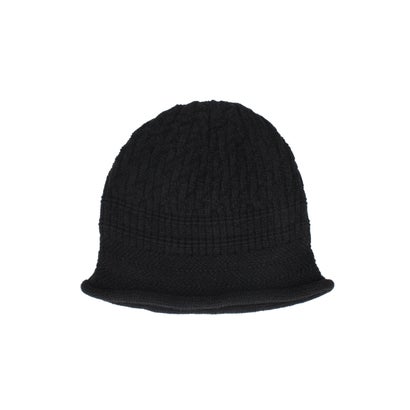 OVERRIDE  KNIT ROULE BEANIE / オーバーライド （BLACK (01)）｜詳細画像