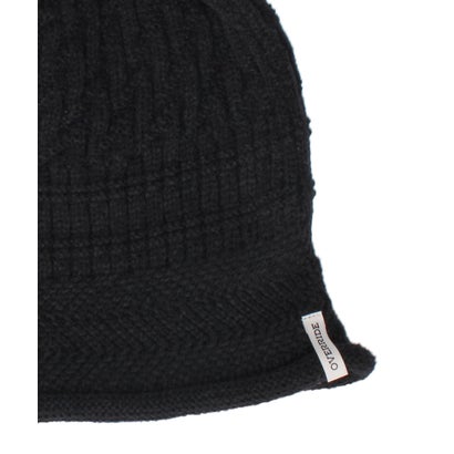 OVERRIDE  KNIT ROULE BEANIE / オーバーライド （BLACK (01)）｜詳細画像