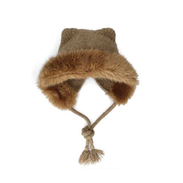 MEGAFLOOF CAT HOOD SG / （BROWN (91)）