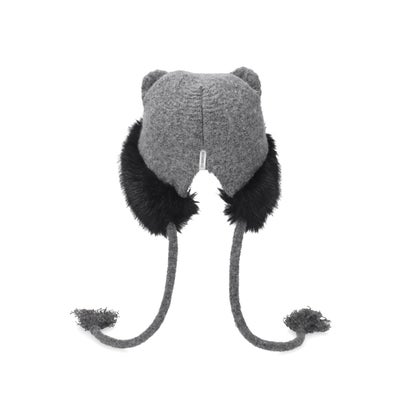 OVERRIDE MEGAFLOOF CAT HOOD SG / オーバーライド （DK GRAY (02)）｜詳細画像