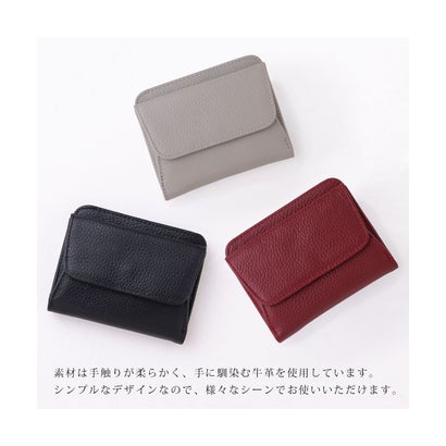 ミニ財布 メンズ レディース 財布 コンパクト財布 ウォレット ミニウォレット コンパクトウォレット 牛革 革 YWー34 （ゴールド）｜詳細画像