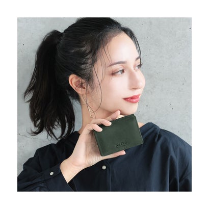 ミニ財布 レディース モストロレザー 本革 三つ折り 折り財布 サイフ tuuli トゥーリ コンパクト 小さい 牛革 NFKー72008 （ココアブラウン）｜詳細画像