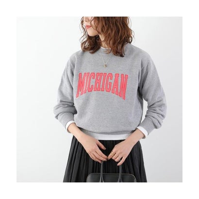 ル・メランジュ Le Melange Le Melange スウェットシャツ 8651004 8651005 長袖 （010/GRAY-グレー）｜詳細画像