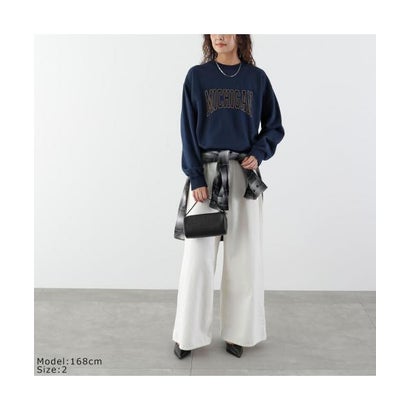 ル・メランジュ Le Melange Le Melange スウェットシャツ 8651004 8651005 長袖 （010/GRAY-グレー）｜詳細画像