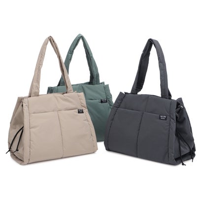 レガート ラルゴ Legato Largo バッグ トートバッグ メンズ レディース 軽い 大きめ 撥水 PUFFLE A4 TOTE BAG LG-G1312 （ブラック）｜詳細画像