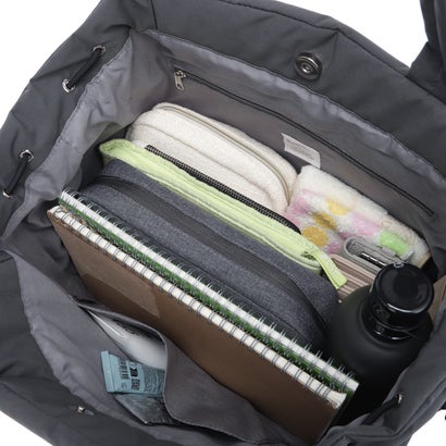 レガート ラルゴ Legato Largo バッグ トートバッグ メンズ レディース 軽い 大きめ 撥水 PUFFLE A4 TOTE BAG LG-G1312 （ダークグレー）｜詳細画像