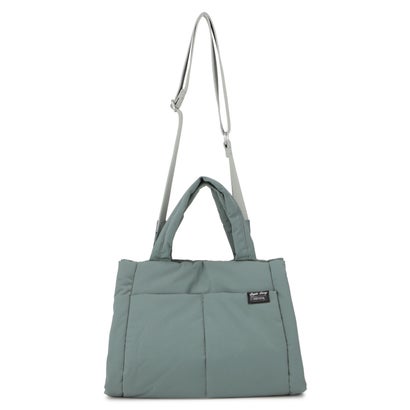 レガート ラルゴ Legato Largo バッグ トートバッグ メンズ レディース 軽い 大きめ 撥水 PUFFLE 2WAY TOTE BAG LG-G1311 （グリーン）｜詳細画像