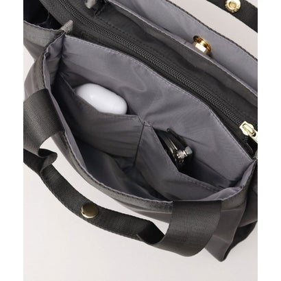 ミニトートバッグ A5対応 2WAY 撥水 軽量 9L 広マチ 10ポケット ファスナー開閉 自立 手持ち 肩掛け 斜め掛け 通勤 旅行対応 （ネイビー）｜詳細画像