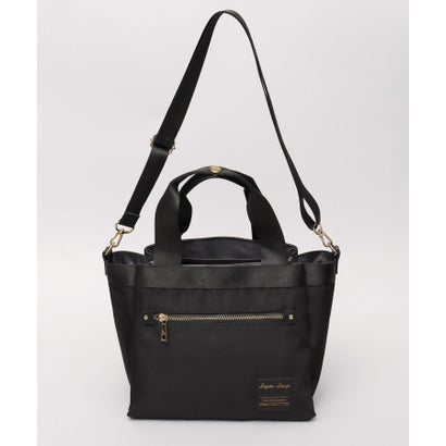 ミニトートバッグ A5対応 2WAY 撥水 軽量 9L 広マチ 10ポケット ファスナー開閉 自立 手持ち 肩掛け 斜め掛け 通勤 旅行対応 （ネイビー）｜詳細画像