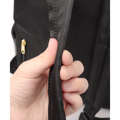 レガート ラルゴ Legato Largo リュック A4対応 軽量 撥水 9.5L 10ポケット クイックアクセスポケット クッションショルダー 背面クッション 通勤 通学 旅行対応 （ブラック）｜詳細画像